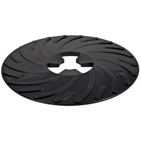 3M 3M Disc Pad Face Plate Ribbed 81729, 9 in Hard Black 7000148244